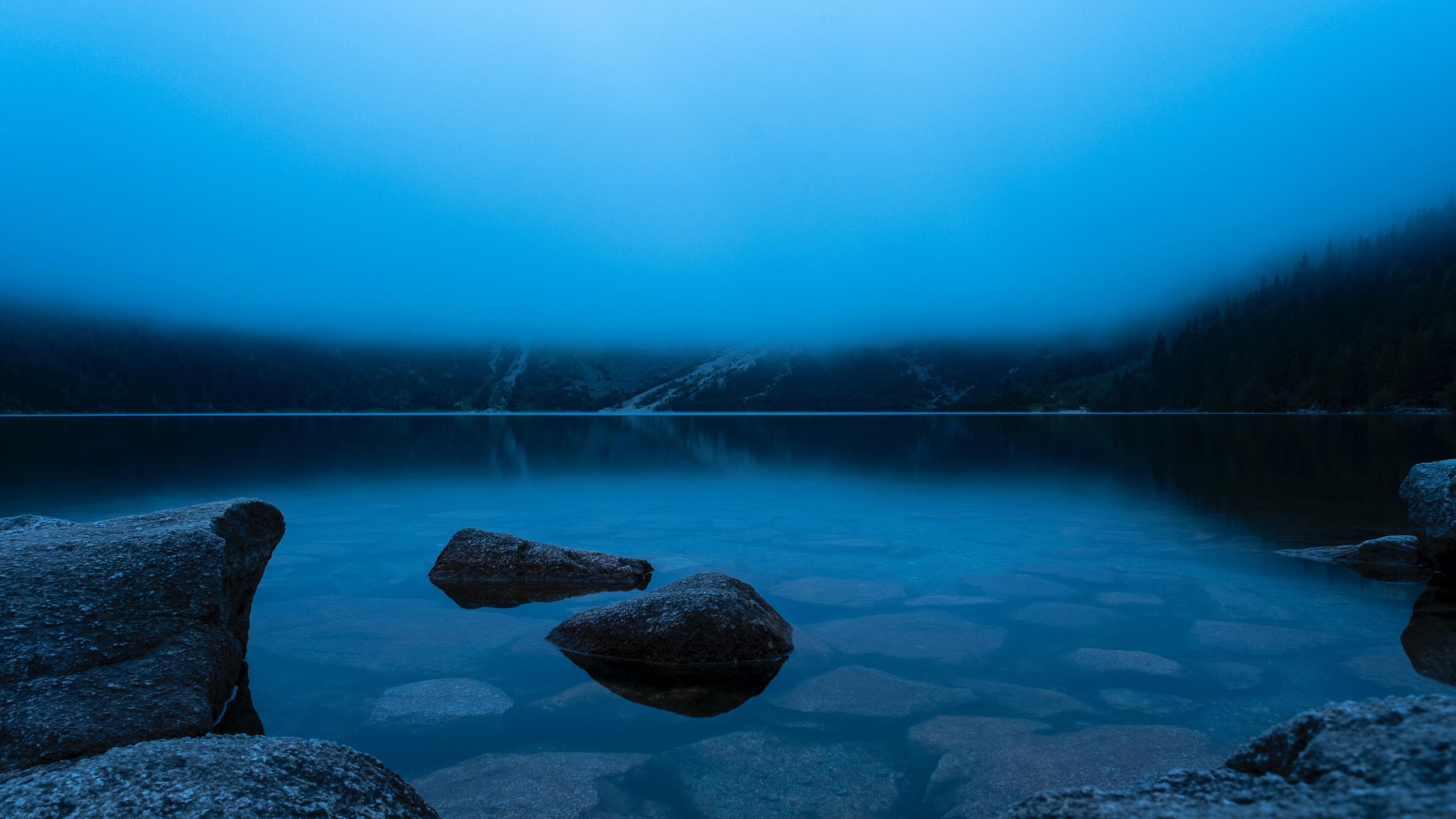 3840x2160 Morskie Oko Poland Calm Lake In The Mountains 4K HD Nature Wallpaper