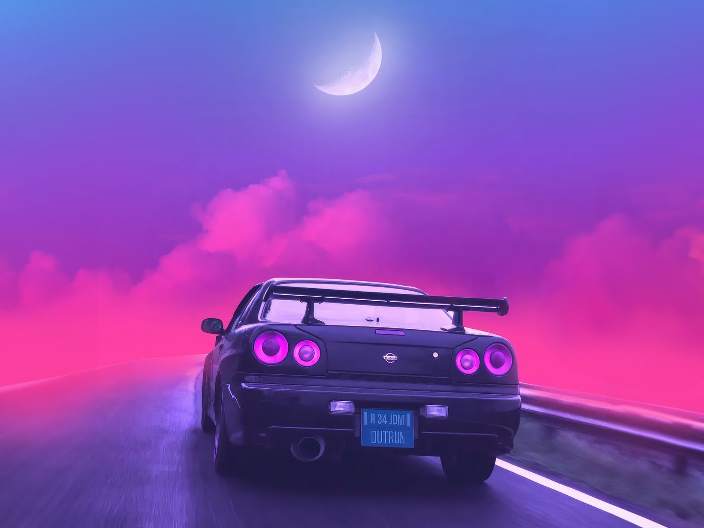 1400x1050 Nissan Gtr Synthwave Wallpaper, 1400x1050 Resolution HD 4k Wallpaper, Image, Background, Photos and Picture