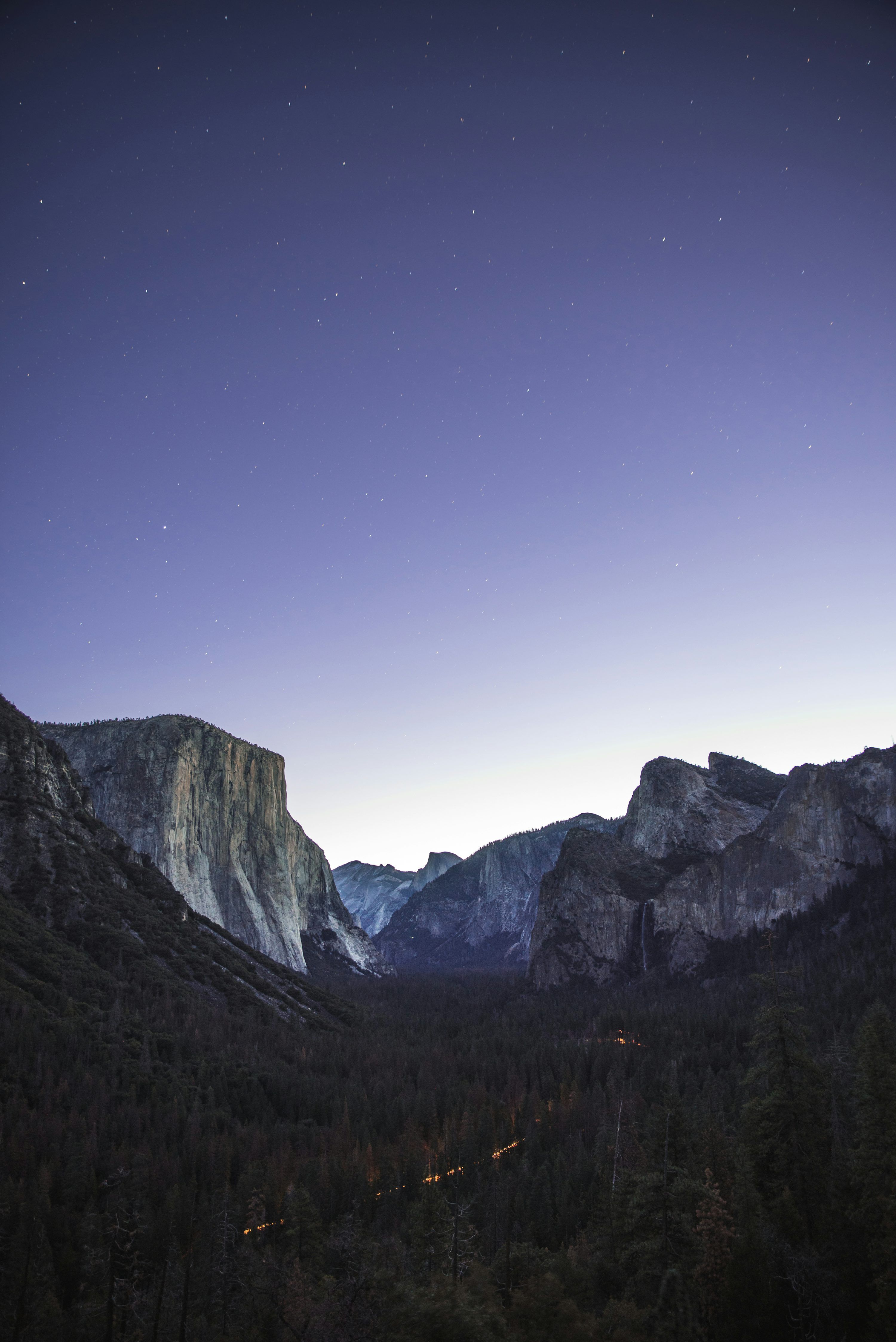 3000x4493 Photo of Yosemite national park during night