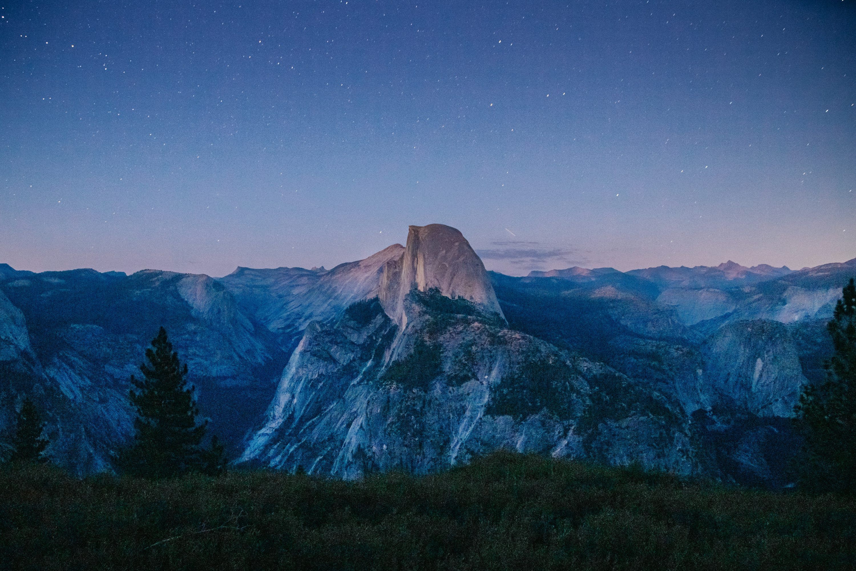 3000x2000 Yosemite Night Picture. Download Free Image