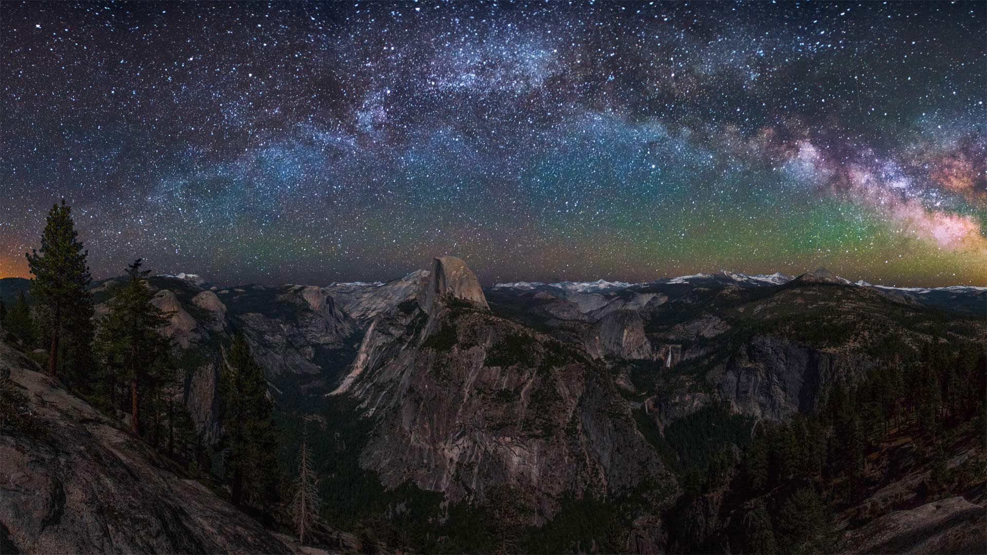 1920x1080 Yosemite Night Sky