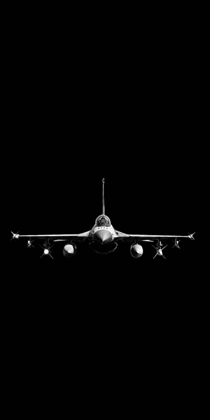 720x1440 Shadowy Minimalist Aircraft Wallpaper