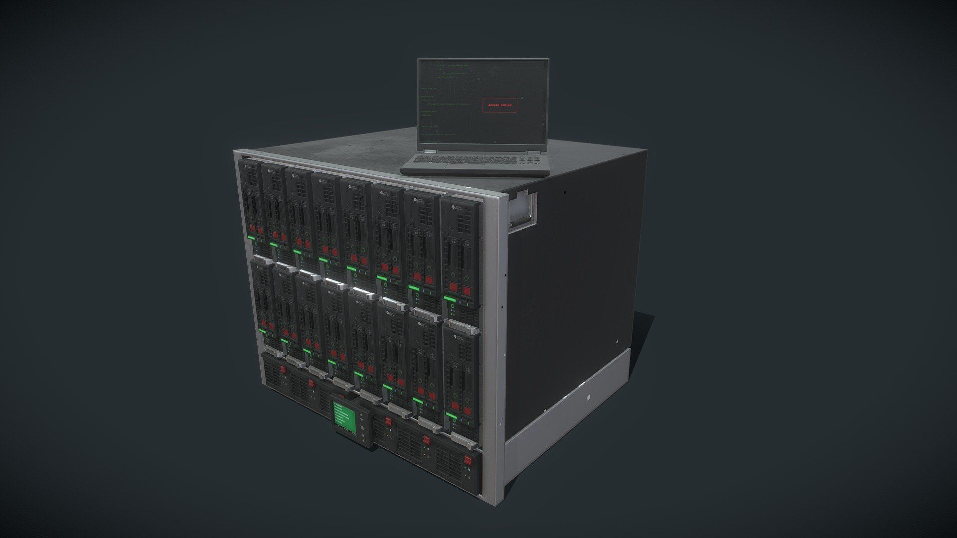 1920x1080 HP Proliant BL460c G9 Server Rack Model By Twallpies [79f42c1]