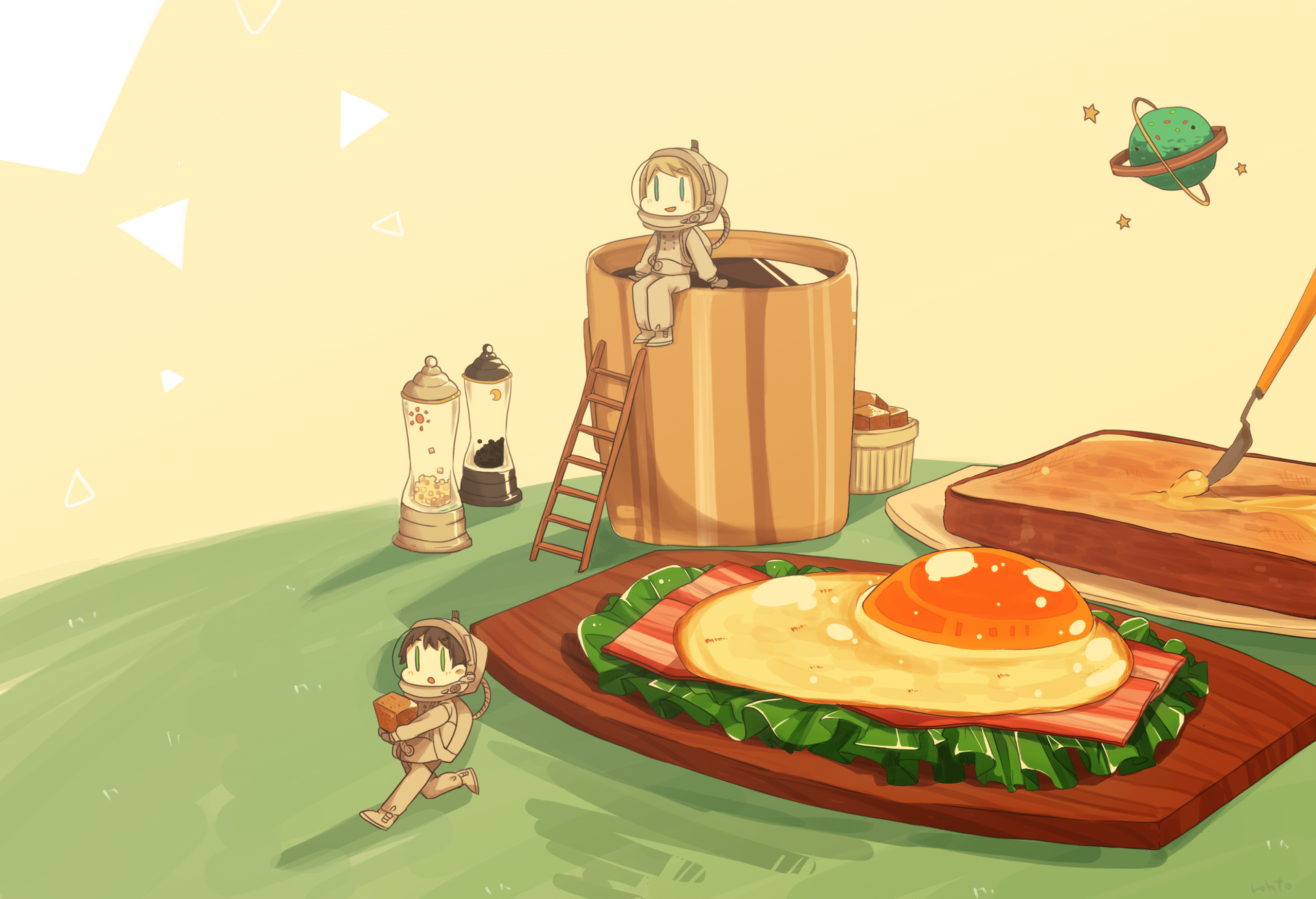 2560x1748 Minion Cartoon Breakfast .