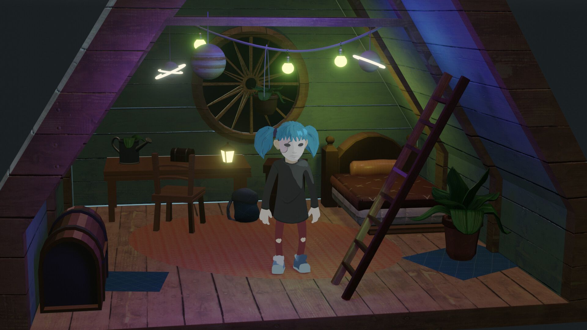 1920x1080 Sally Face.. Sal Fisher 3D MODEL