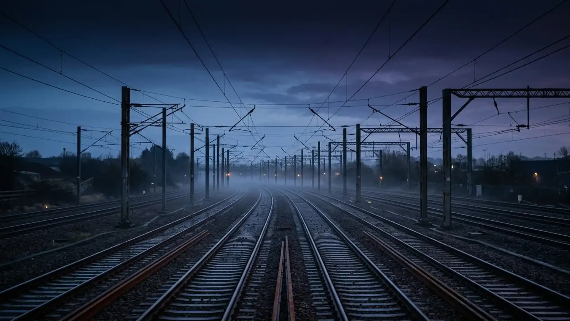 1920x1080 Deutsche Bahn · AI rail inspection at national scale · Dronehub