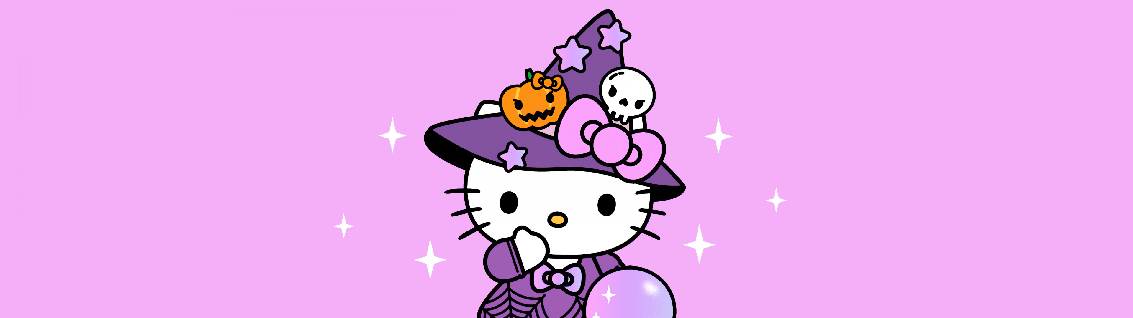 3840x1080 Hello Kitty Wallpaper 4K, Halloween costume, 5K