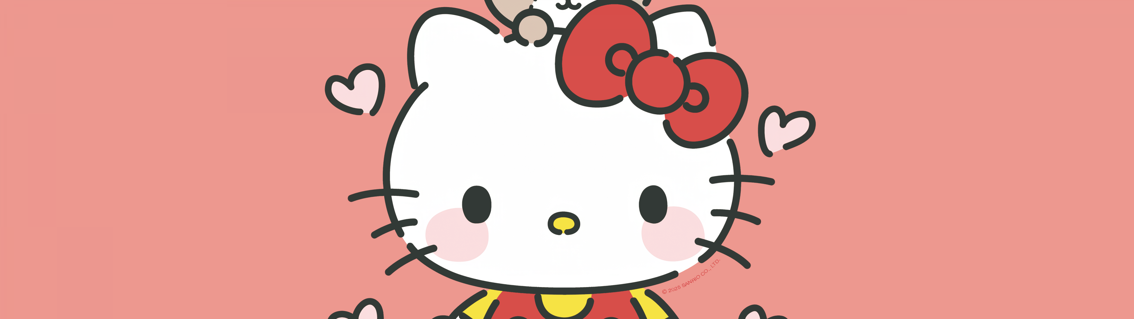 3840x1080 Hello Kitty Wallpaper 4K, Kawaii bear, 5K, Sanrio