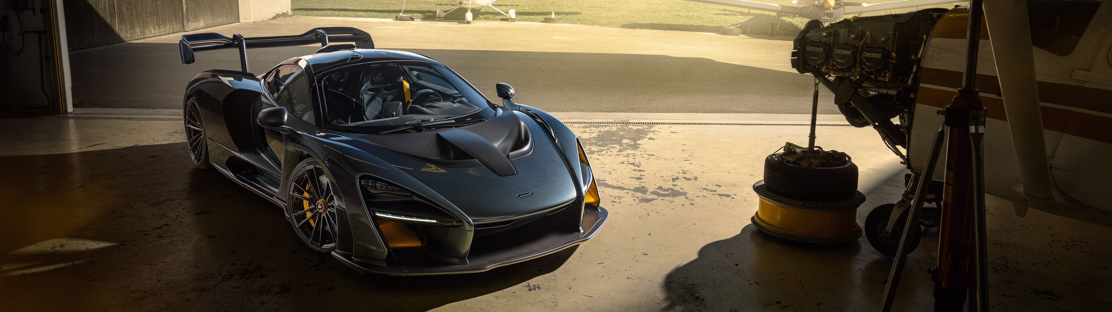 3840x1080 Novitec McLaren Senna 8K Wallpaper
