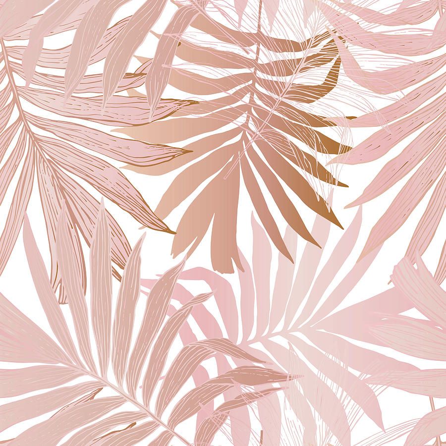 900x900 Pastel gold rose abstract tropical summer background Mixed Media