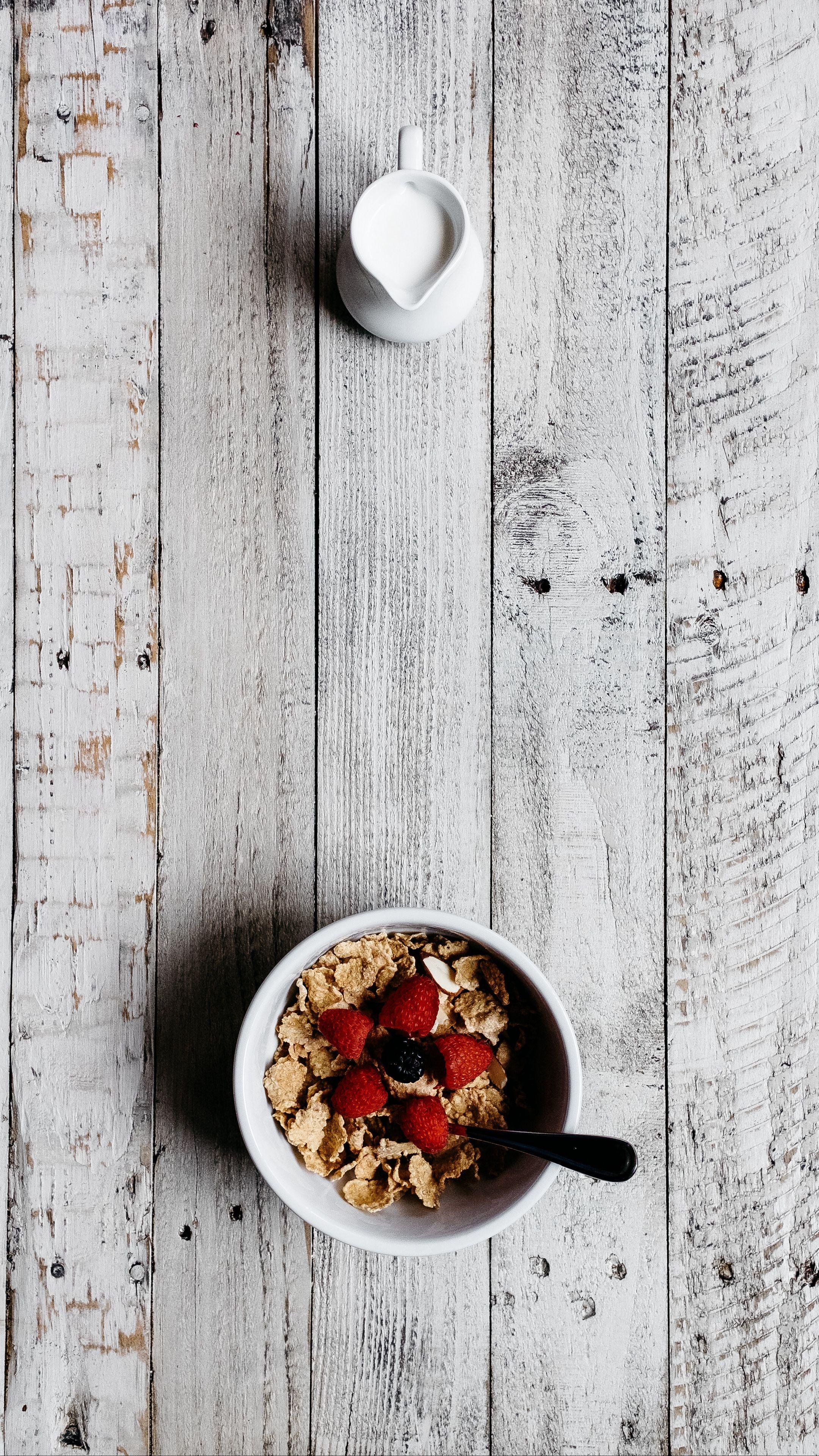 2160x3840 Food Drink #breakfast #cereals #berries #wallpaper HD 4k Background For Android :). Vegetarian Recipes, Corn Flakes, Sliced Fruit