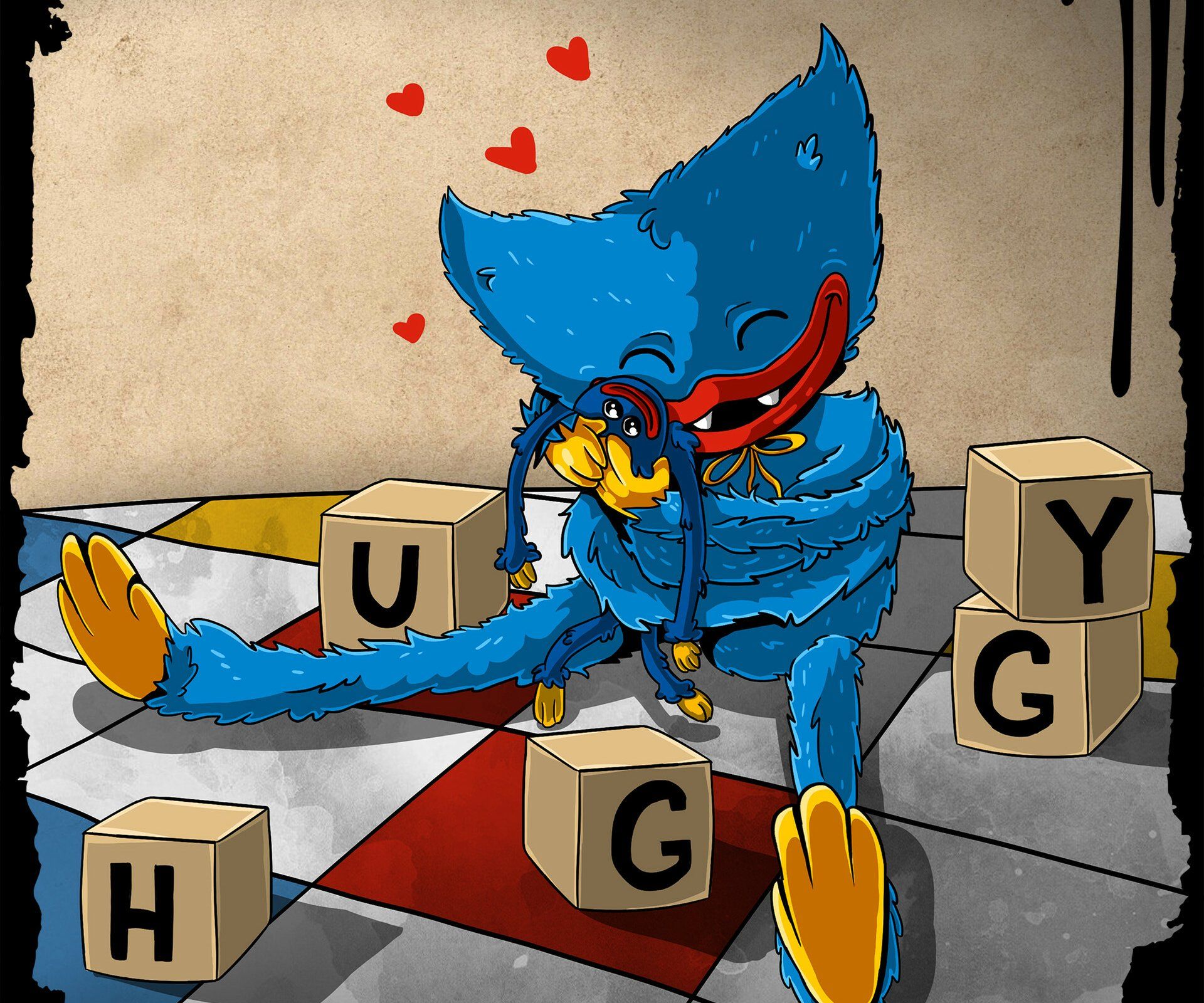 1920x1600 Huggy Wuggy HD Wallpaper