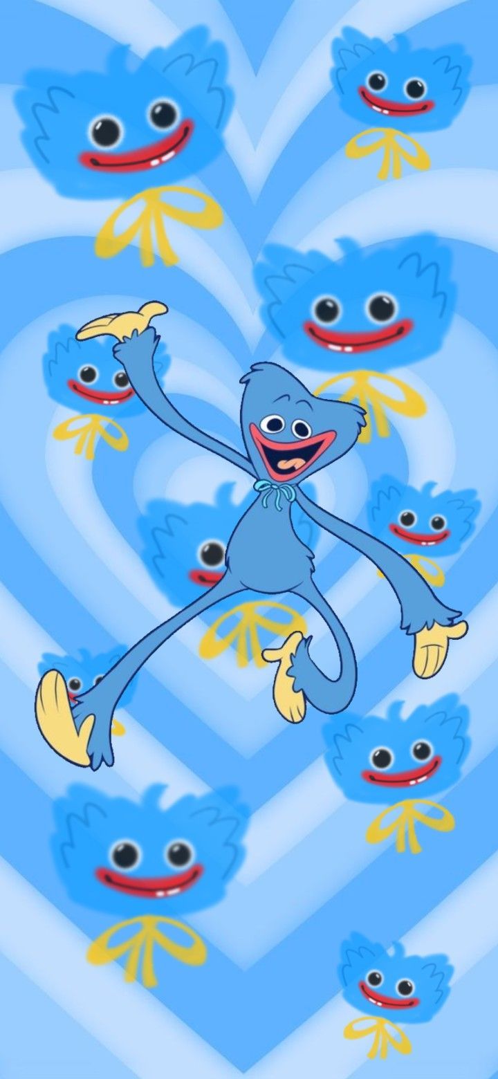 720x1560 Huggy Wuggy wallpaper / Poppy Playtime wallpaper / Fondo de pantalla de Huggy Wuggy