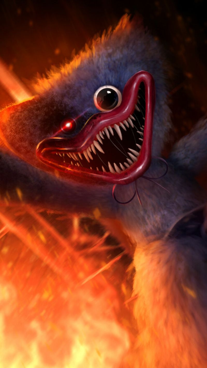 800x1422 Huggy Wuggy Phone Wallpaper