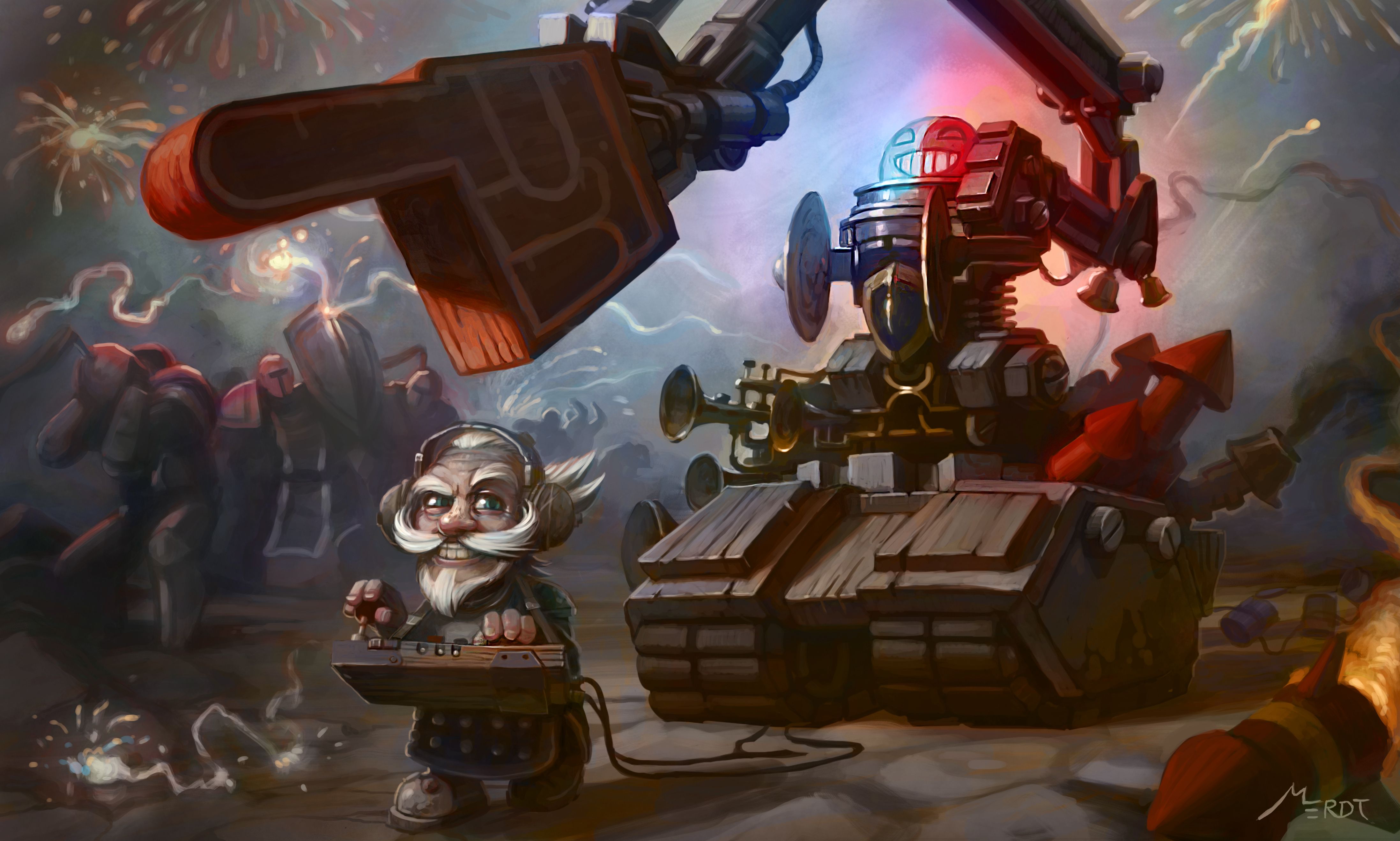 4389x2636 Phone wallpaper: Video Game, World Of Warcraft, Dwarf, Robot, Warcraft 410647