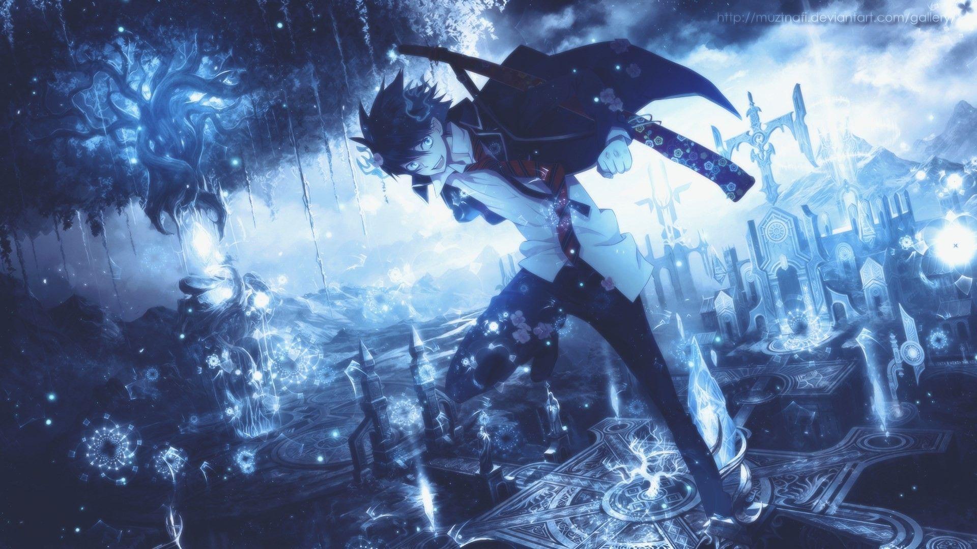 1920x1080 Anime Wallpaper Blue Exorcist