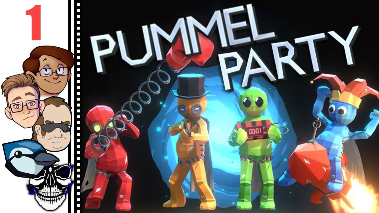 1280x720 Let's Play Pummel Party Part 1 Party on PC With Online Multiplayer for Once I'm Not Bitter