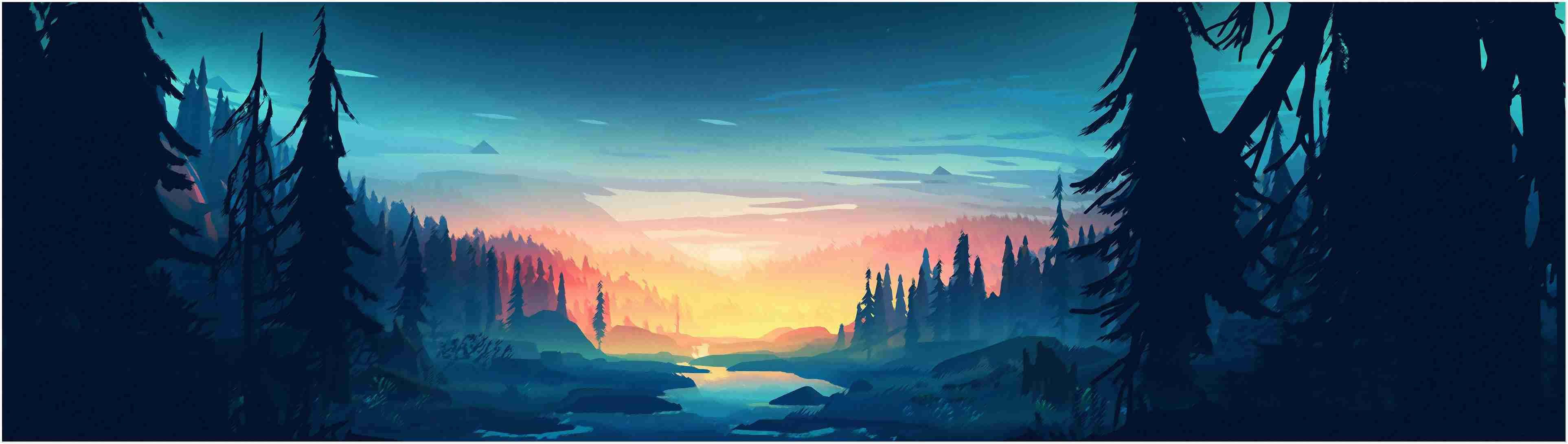 3851x1091 Dual Monitor Wallpaper