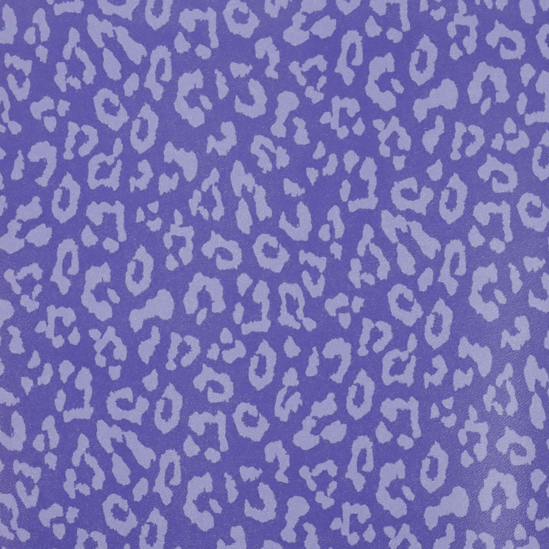 1080x1080 Blurple Leopard Print Luxe Vinyl Roll Weight