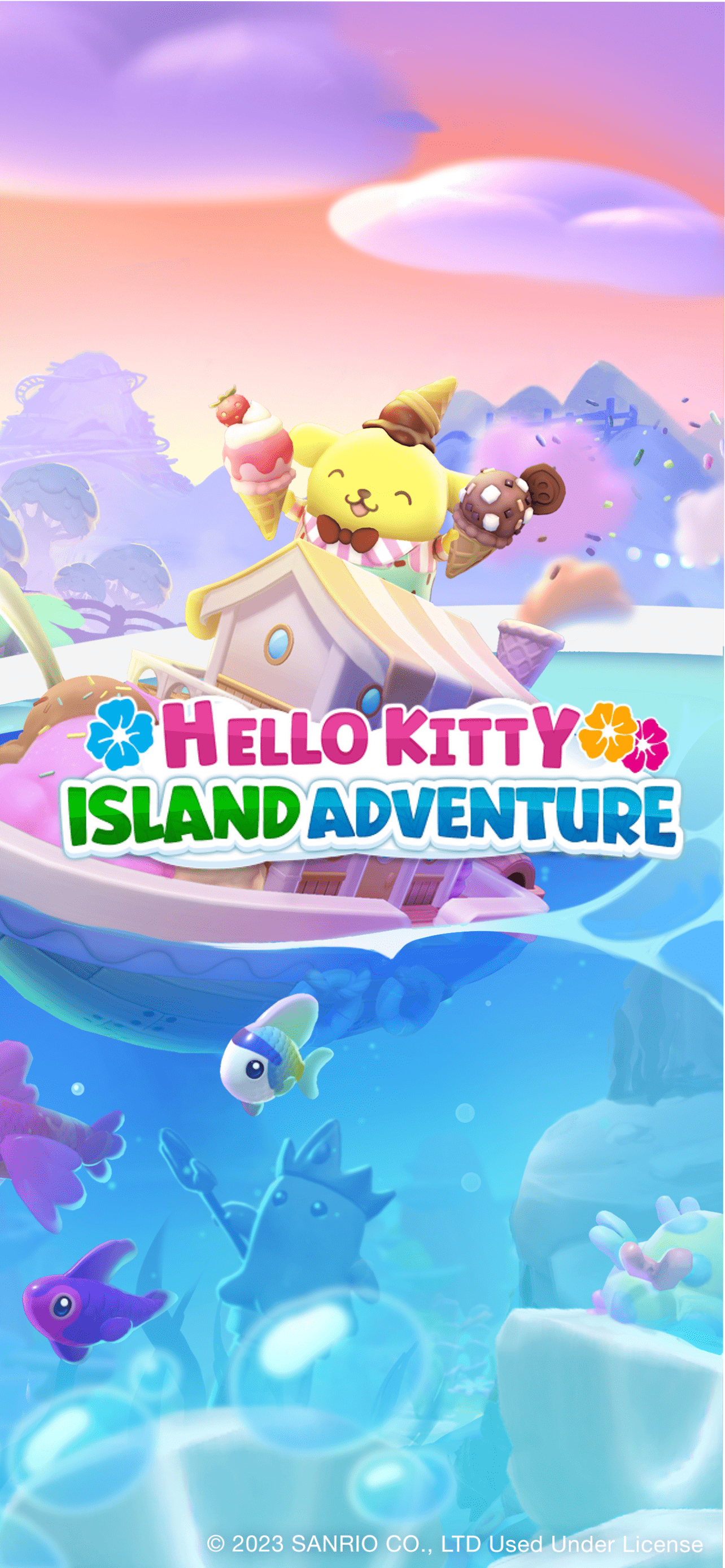 1284x2778 Hello Kitty Island Adventure Mobile Phone Wallpaper