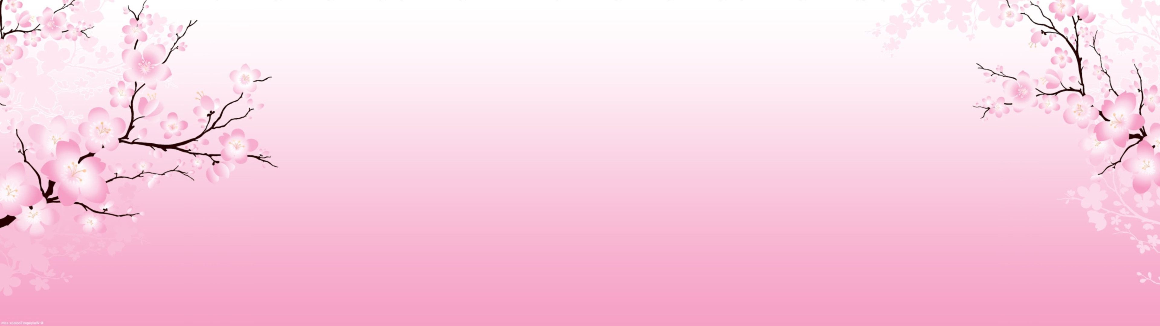 3840x1080 Pink Dual Monitor Wallpaper
