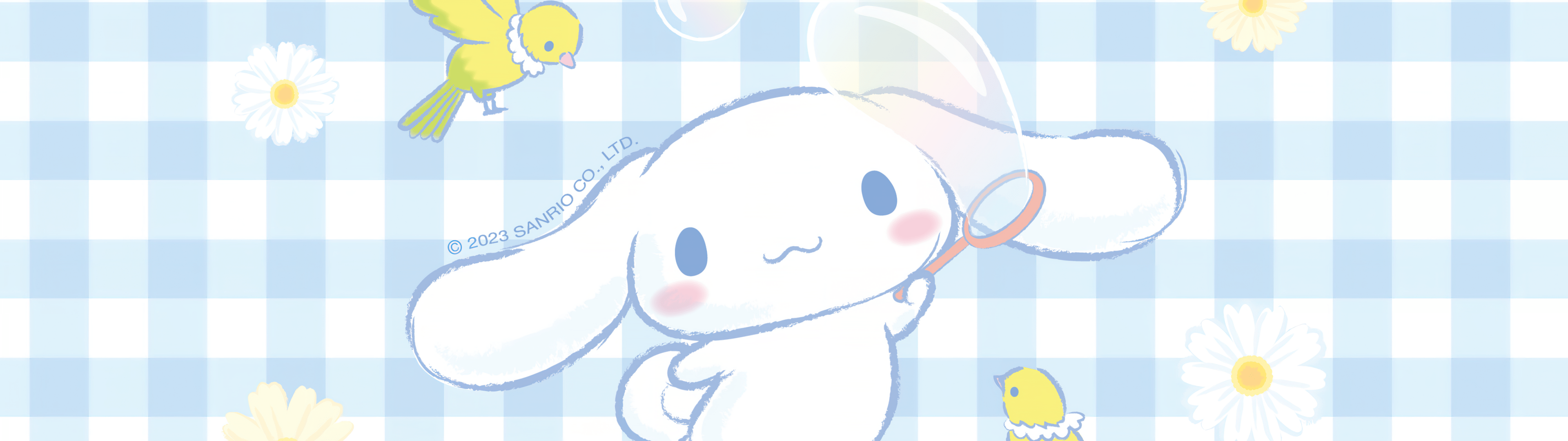 3840x1080 Cinnamoroll Wallpaper 4K, Blue, 5K, Cute cartoon, Sanrio