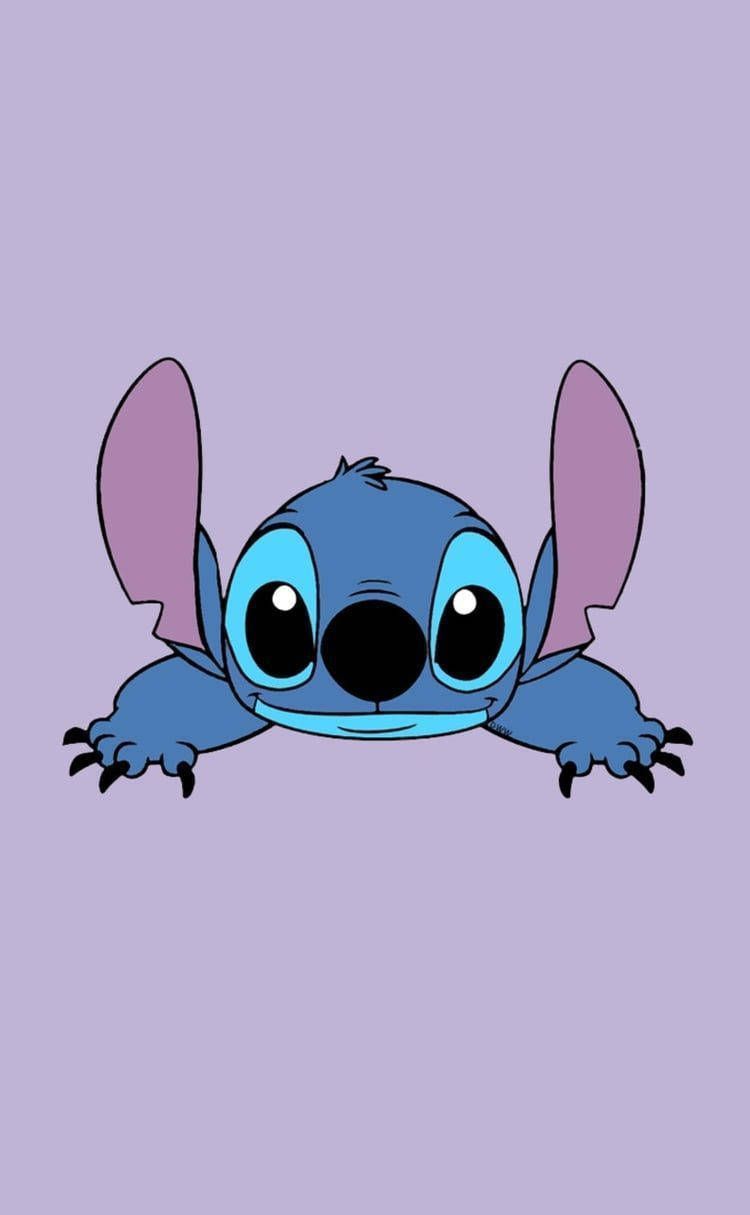 750x1215 Download Lilo And Stitch Purple Art Wallpaper
