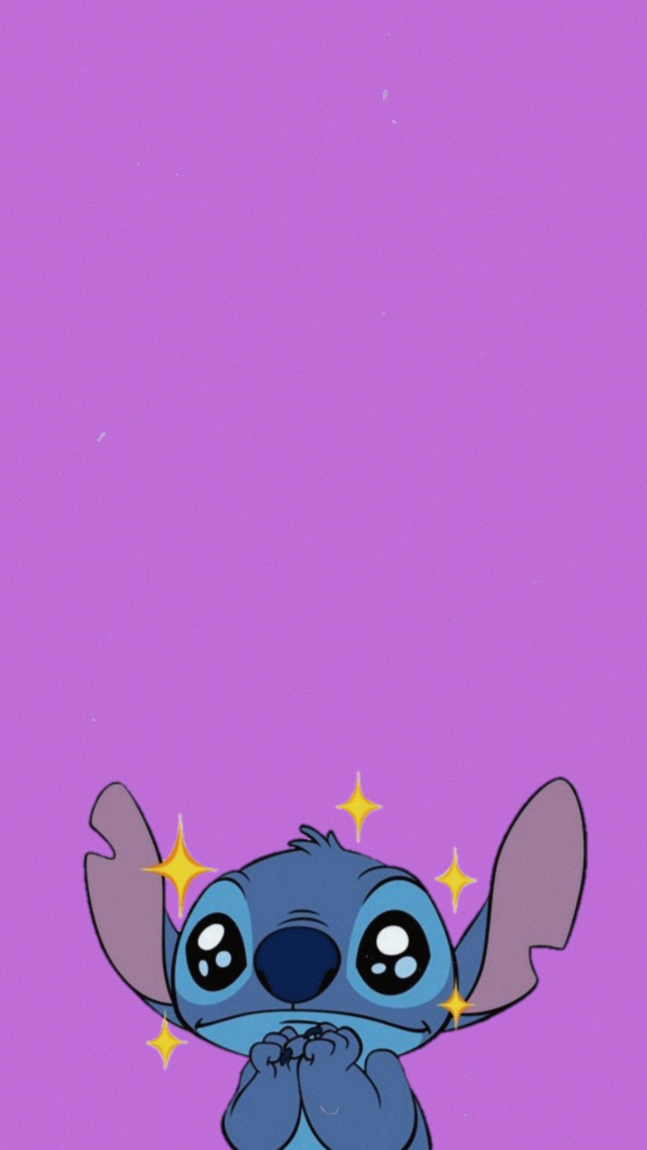 1288x2289 Download Sparkly Purple Lilo And Stitch iPhone Wallpaper