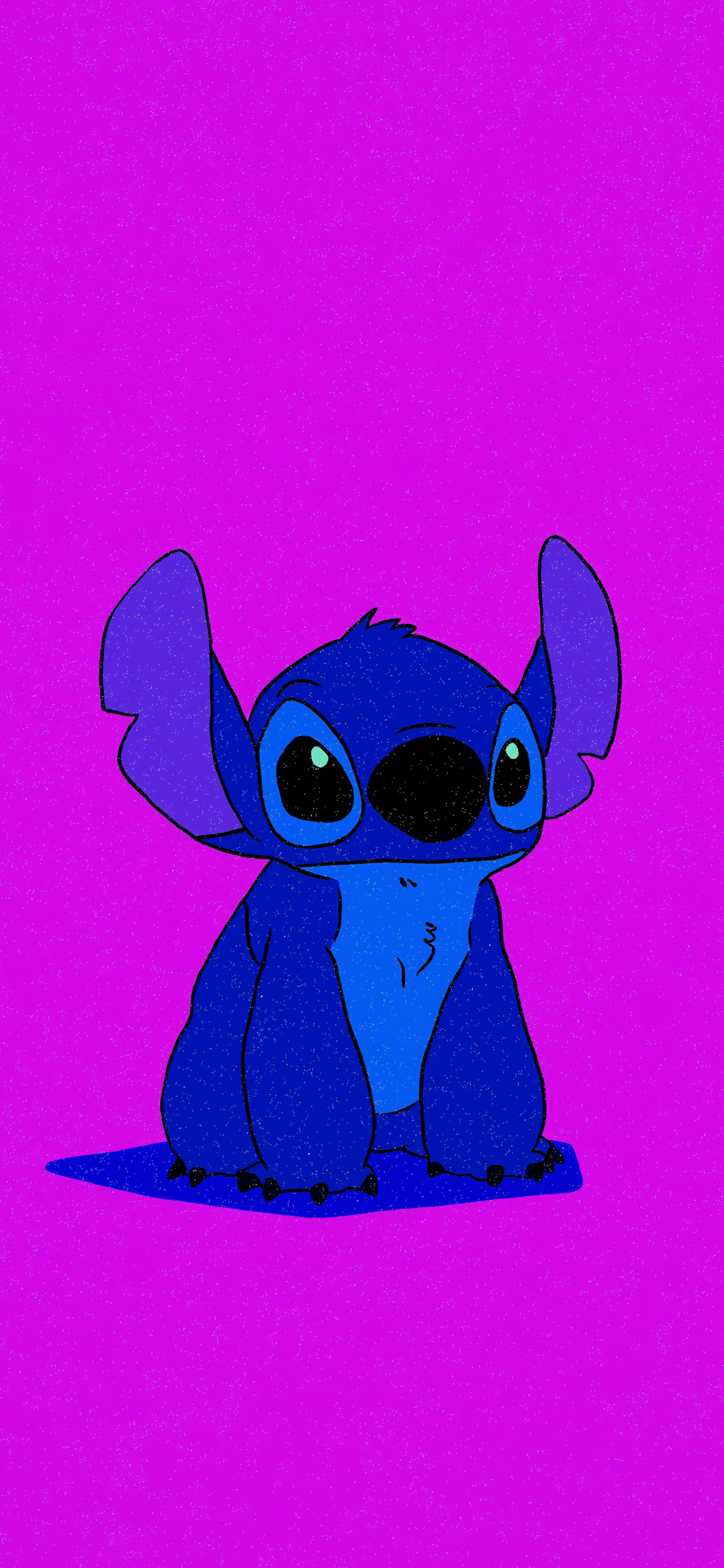2000x4329 Stitch Purple Background Cute Wallpaper Wallpaper HD