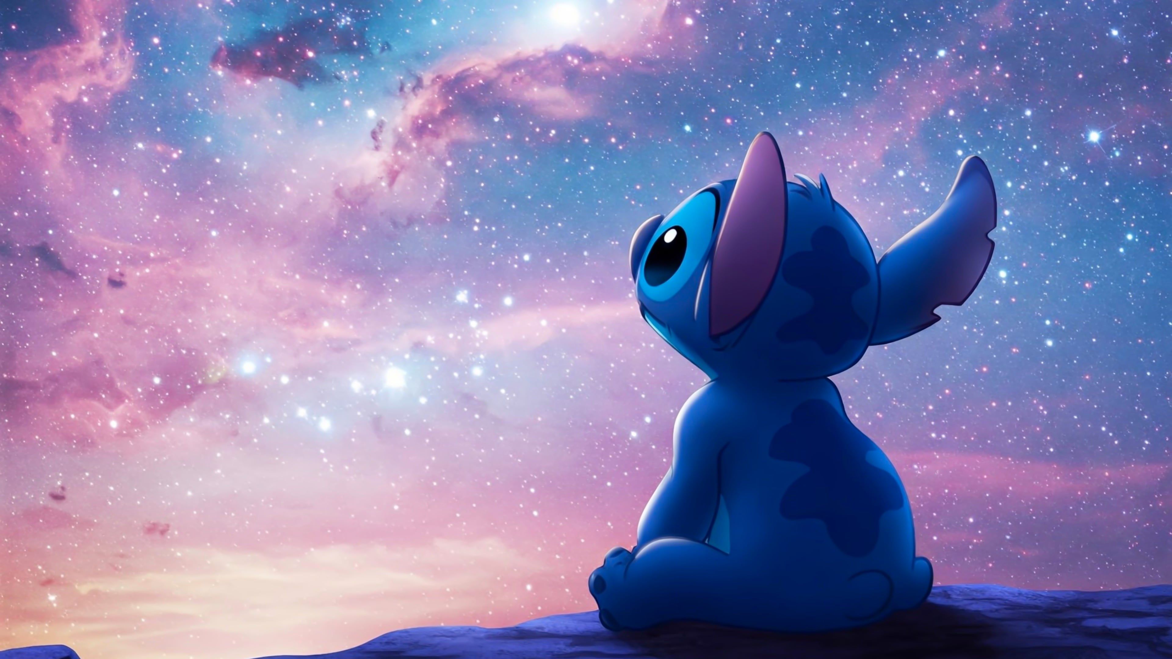 3840x2160 Stitch observing the universe Wallpaper 4K for Desktop