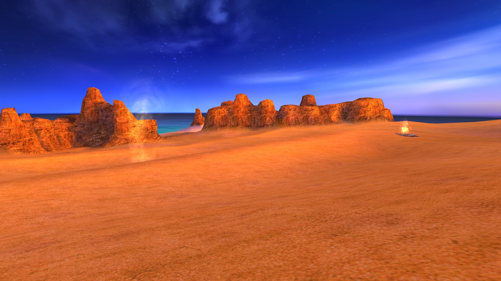 1920x1080 Heliopolis Desert. Sphinx and the Cursed Mummy