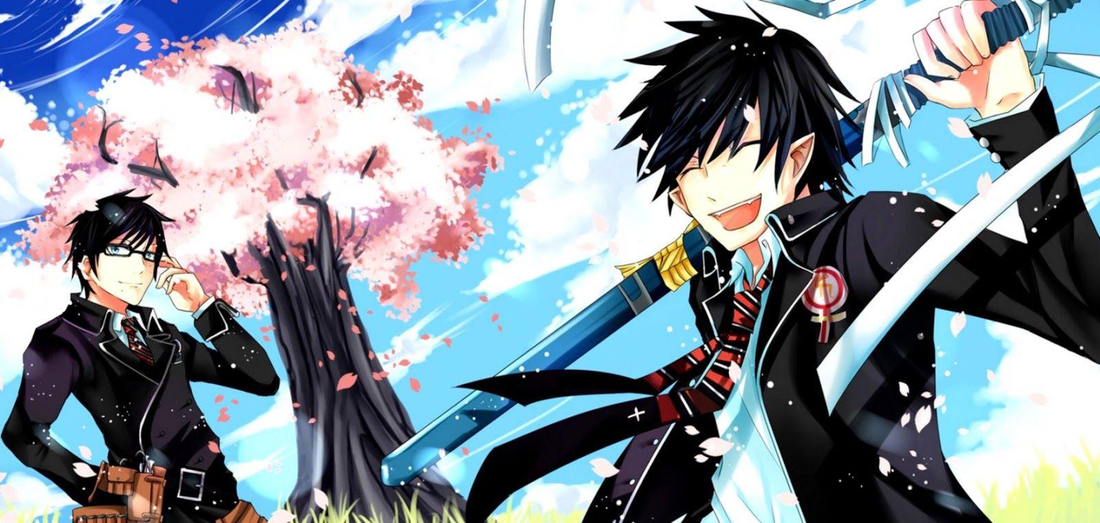 1600x761 Blue Exorcist Desktop Wallpaper