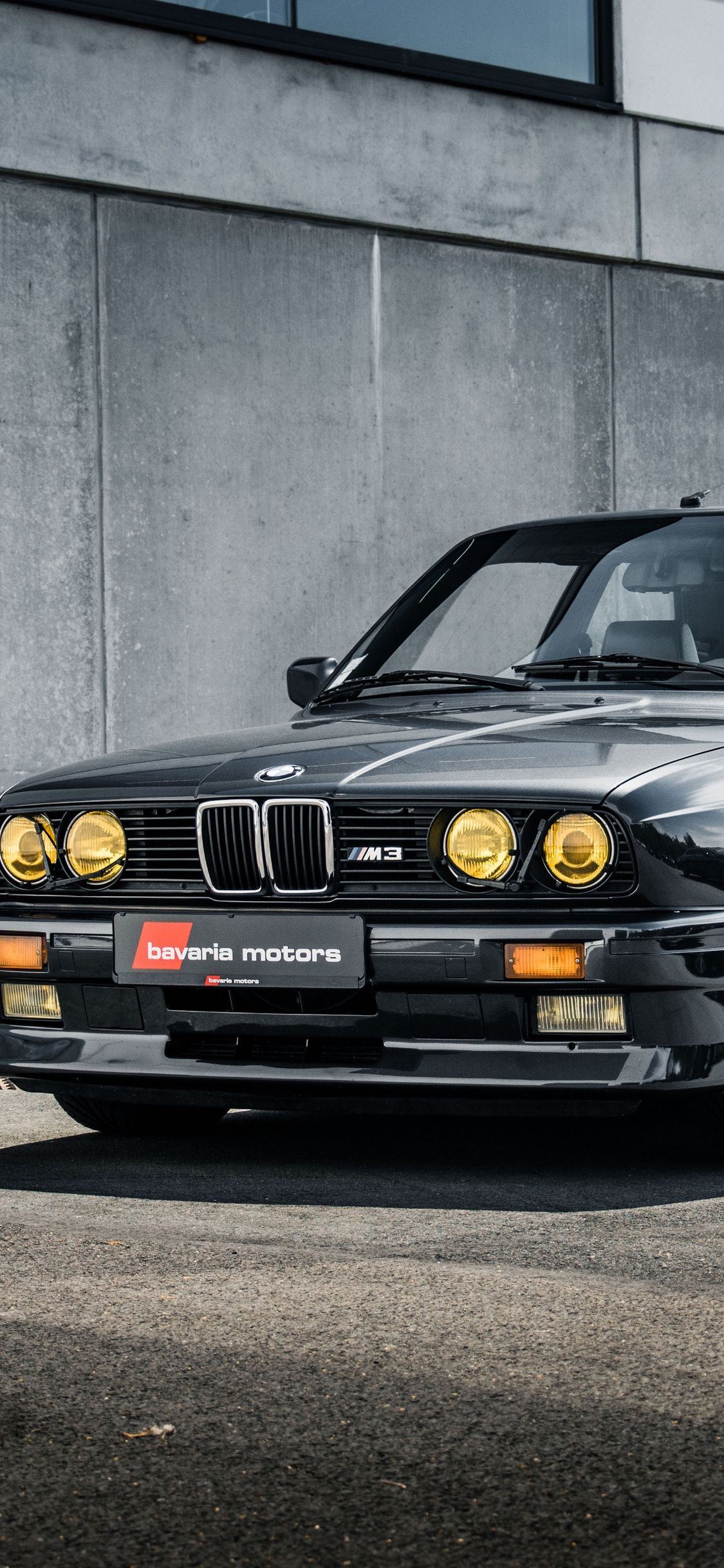1125x2436 BMW M3 E30 3 Series Black Coupe iPhone XS, iPhone iPhone X , HD 4k Wallpaper, Image, Background, Photos and Picture