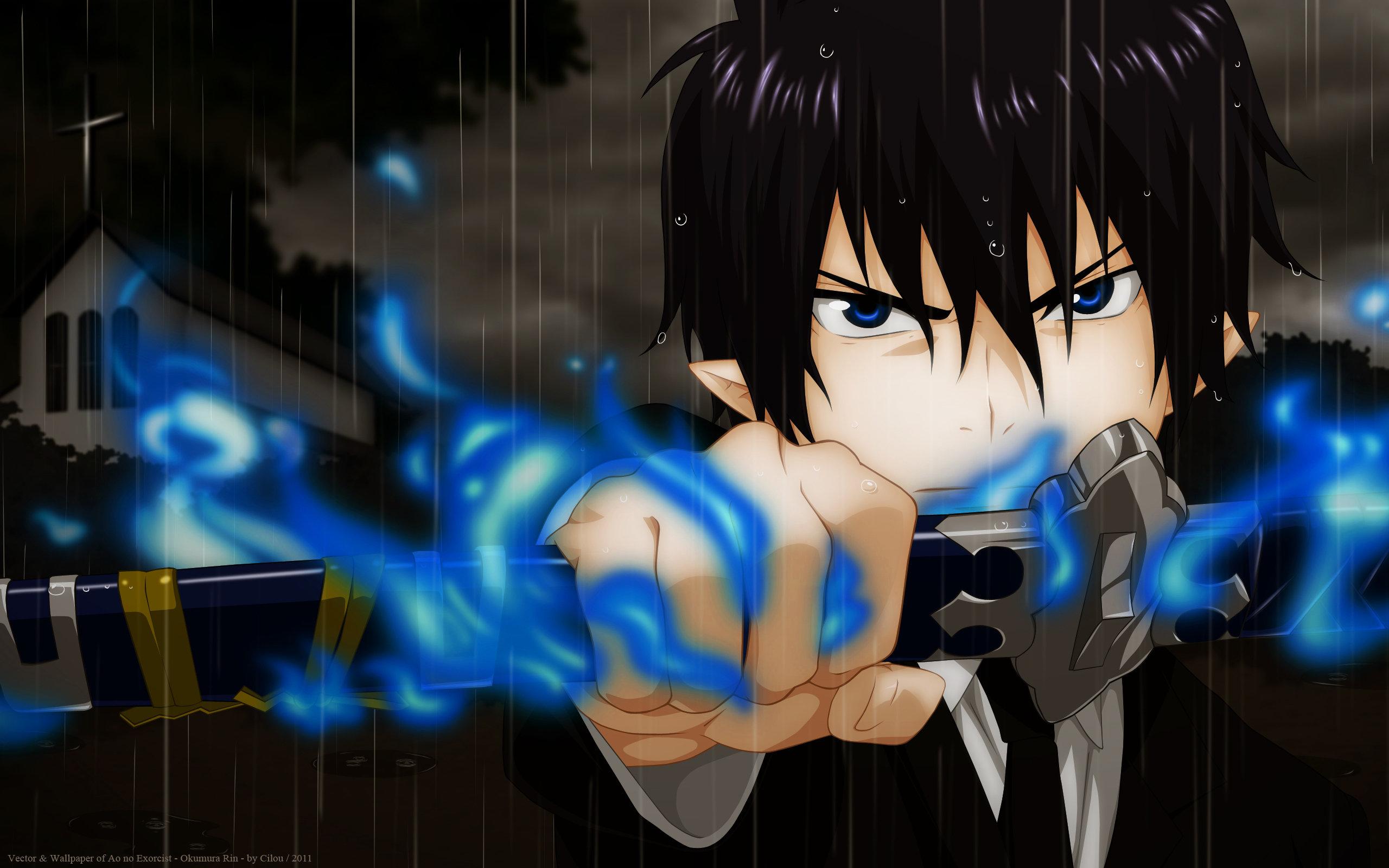 2560x1600 Blue Exorcist (Ao No) wallpaper HD for desktop background