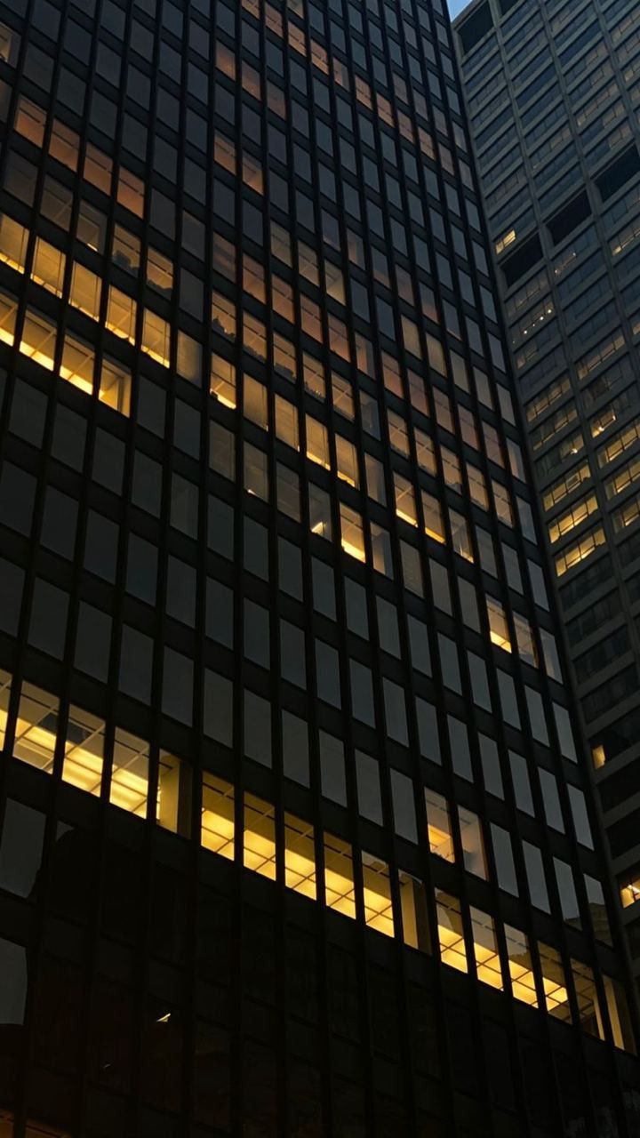 720x1280 City Lights at Night. Corporate aesthetic wallpaper, City corporate aesthetic, Office buildings aesthetic