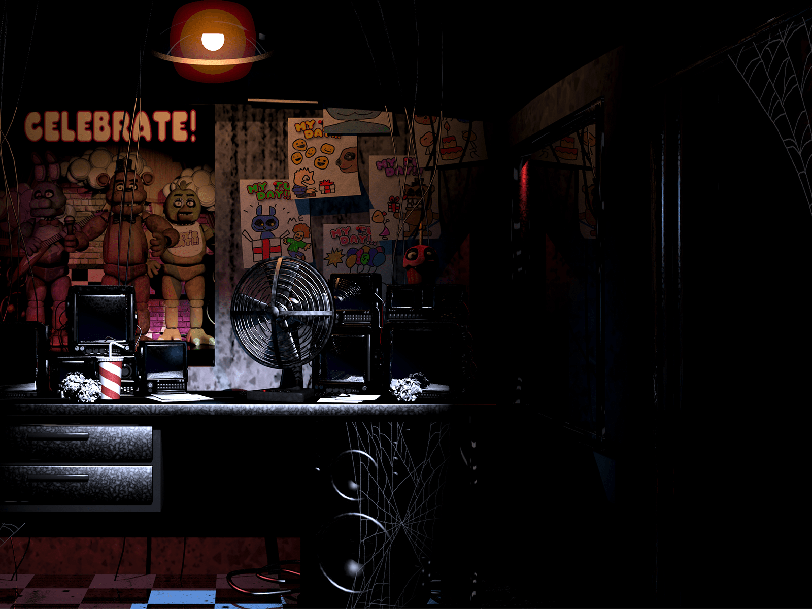 1600x1200 Here's a more HD render of the right side of the FNaF 1 office, if anyone wants it (from Sanshee)