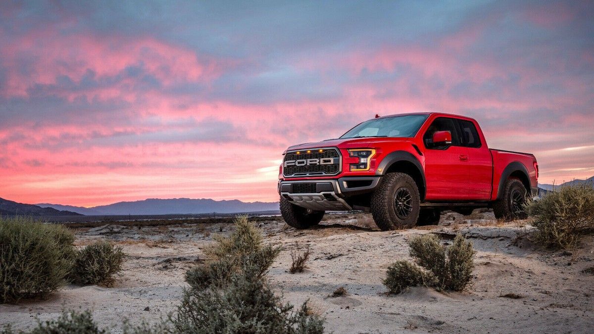 1200x675 Ford F150 Raptor Red High Res Wall Decor Print