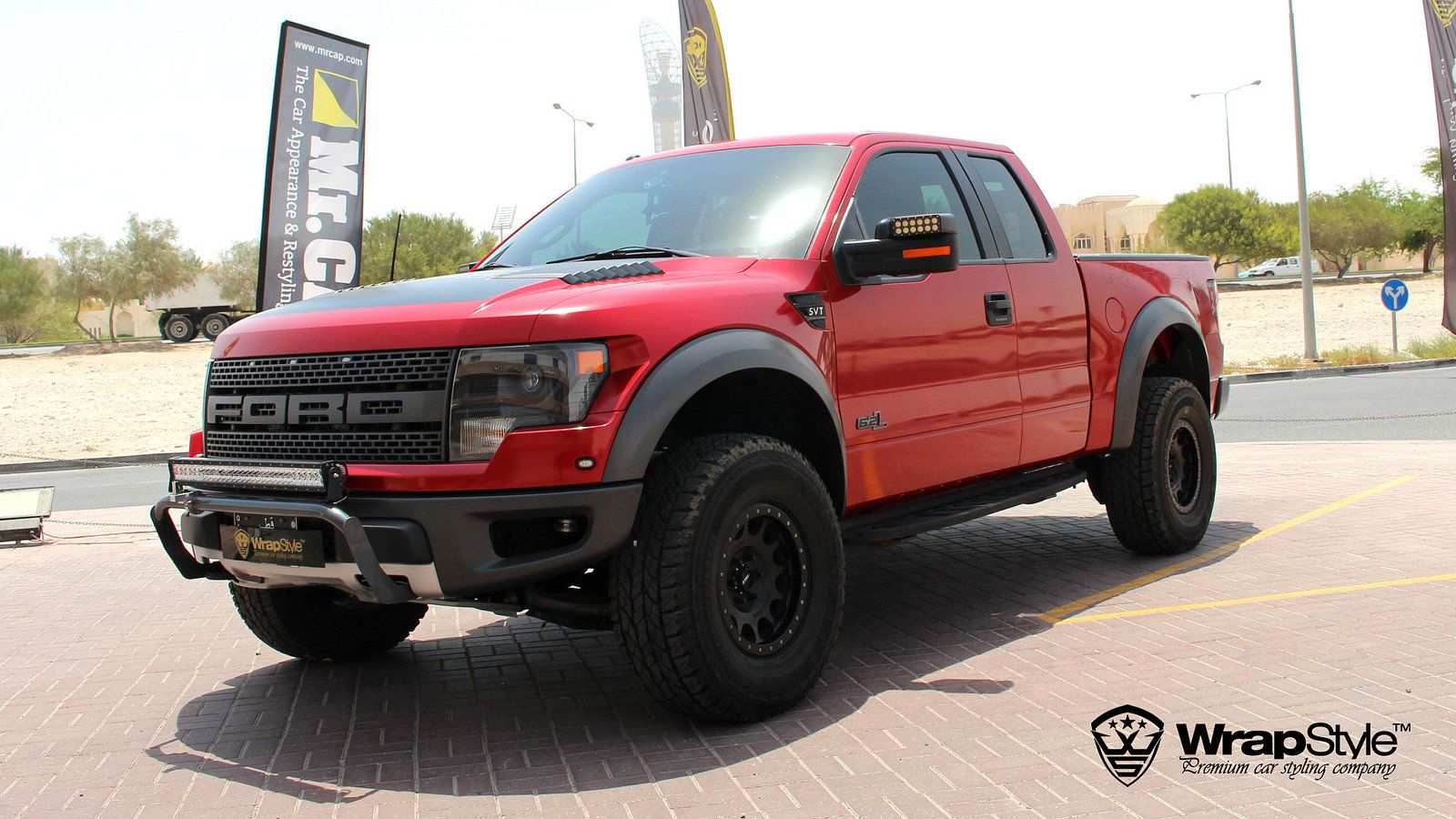 1600x900 Ford Raptor Blood Red wrap