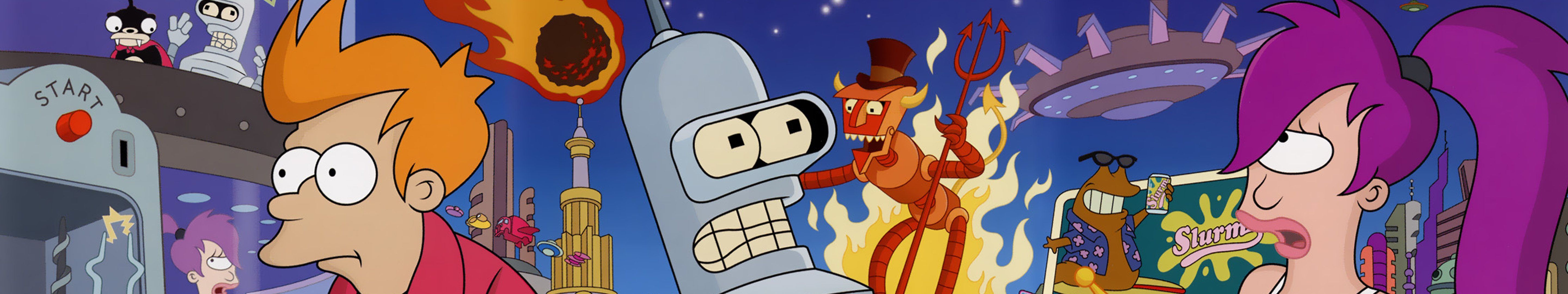 5760x1080 triple, Monitor, Multiple, Screen, Multi, Futurama, Teletoon Wallpaper HD / Desktop and Mobile Background
