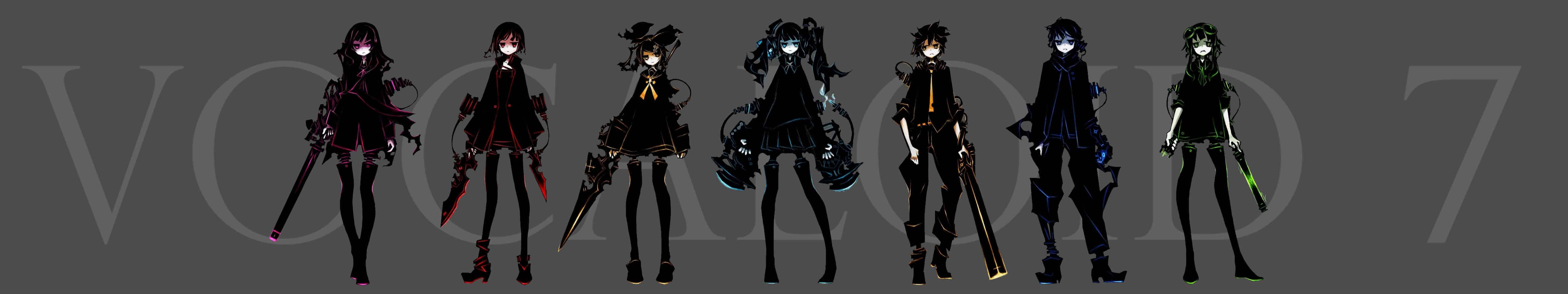 5760x1080 Vocaloid 7 Triple Monitor Wallpaper