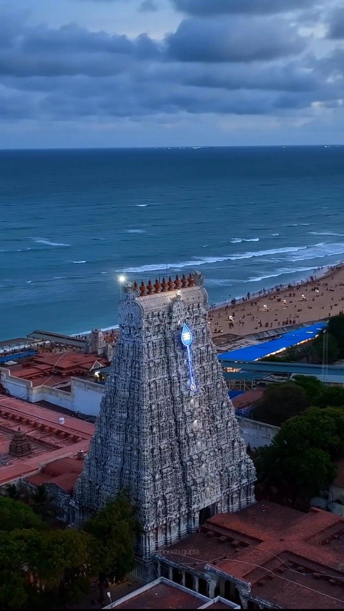 672x1194 Tiruchendur temple. Rameswaram temple photography, Murugan temple video, Lord murugan temple