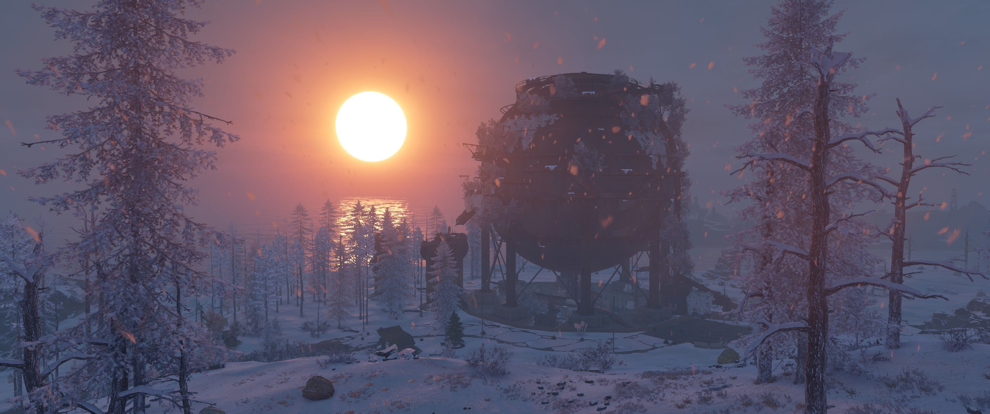 3440x1440 Winter's Edge (Christmas Map)