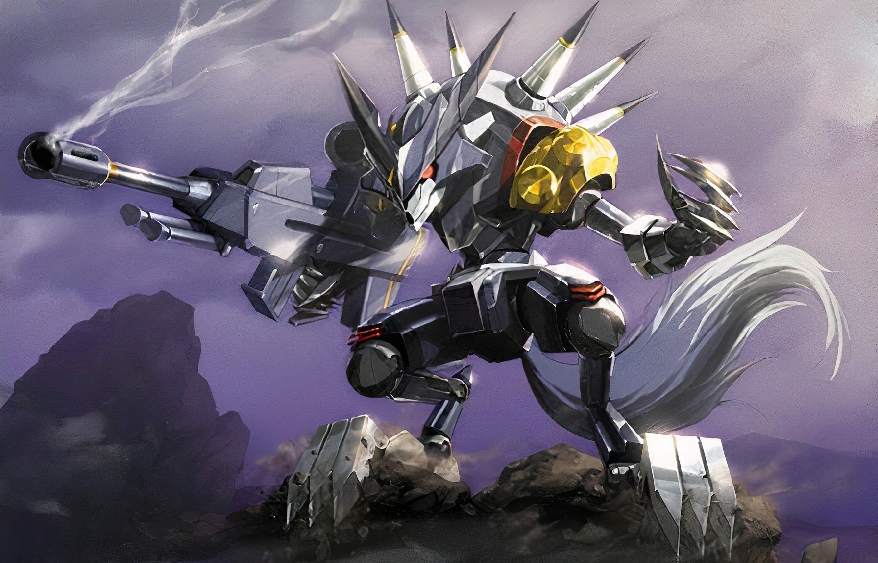 1792x1148 Fenrir knight. Fenrir prime, Monster hunter zinogre equipment, Little battlers experience