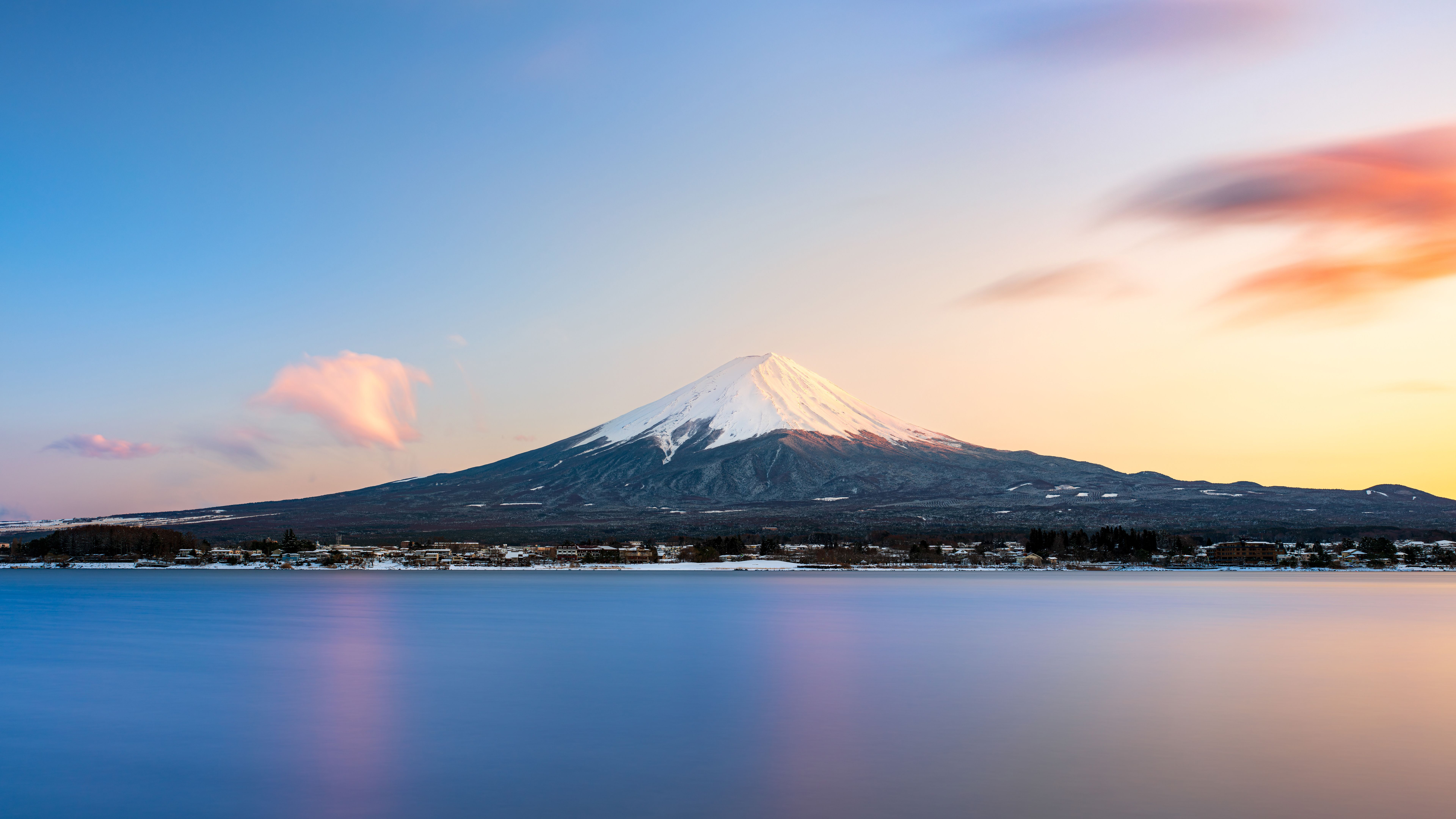7680x4320 Mount Fuji Across Reflective Waters 8K , HD 4k Wallpaper, Image, Background, Photos and Picture