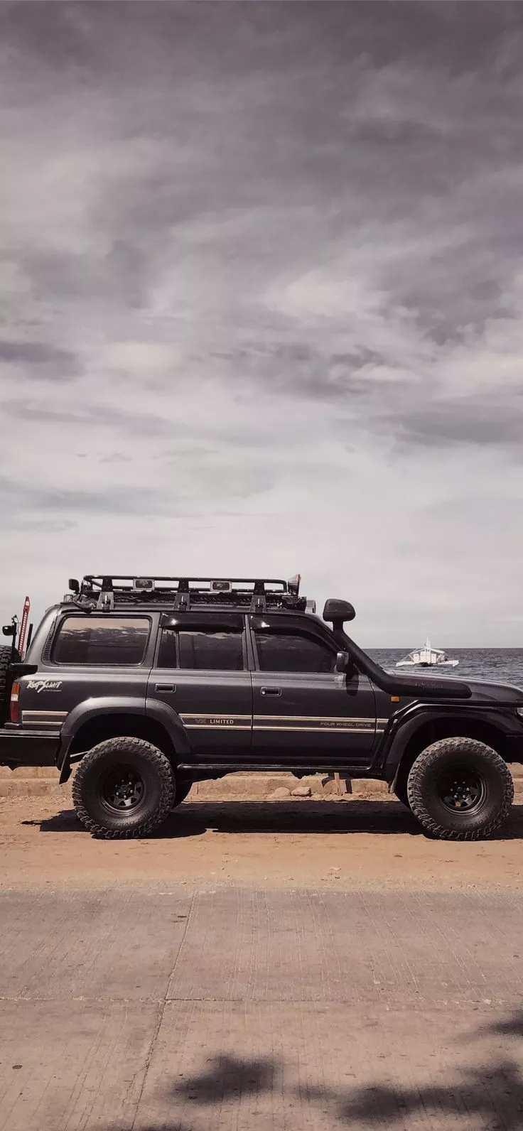 736x1592 Land Cruiser 70 Wallpaper