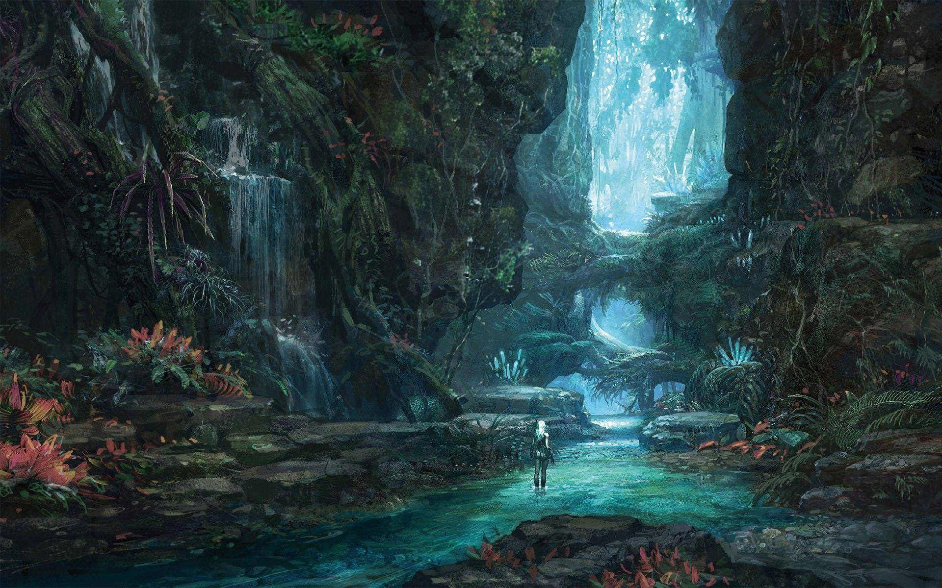 1920x1200 video games, fantasy art, Korean, Tera, concept art, MMO, MMORPG, environment wallpaper