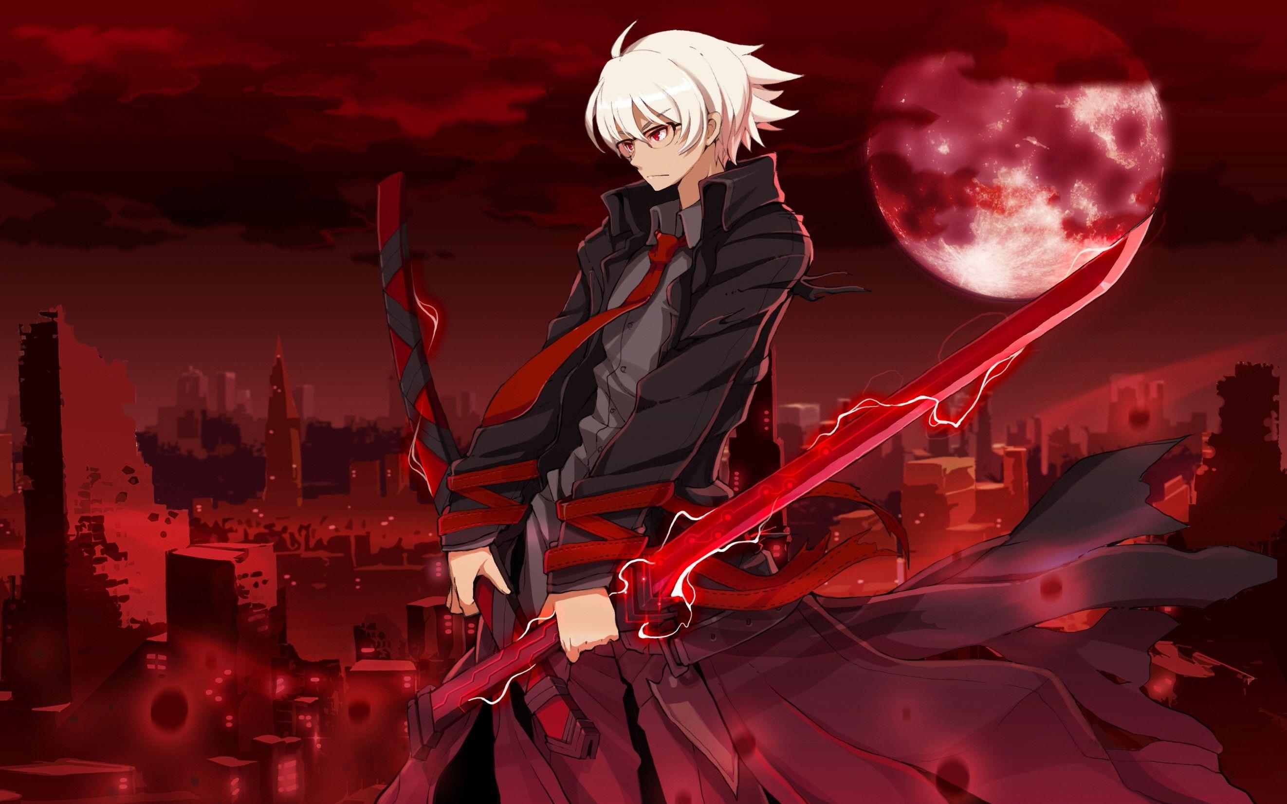 2644x1652 Anime Boys With Sword Wallpaper