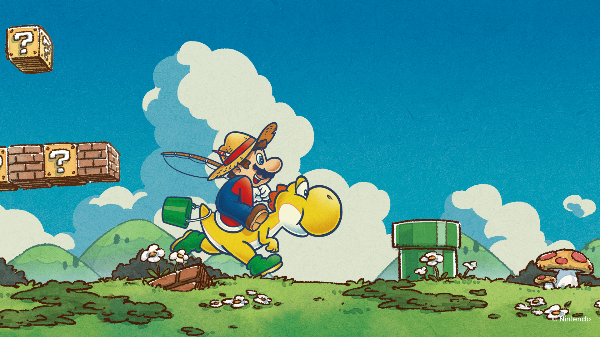 1920x1080 Mario and Yoshi, 2023 Summer by Nintendo [1920x1080]