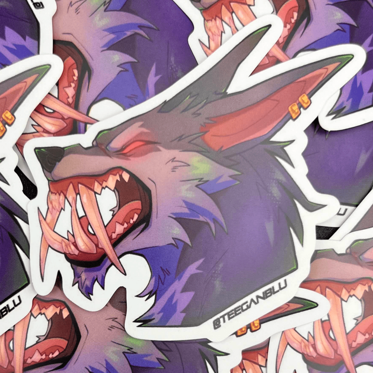 1200x1200 WARWICK Vinyl Sticker LEAGUE of LEGENDS Arcane 3 inch. Video Game Furry Fan Art