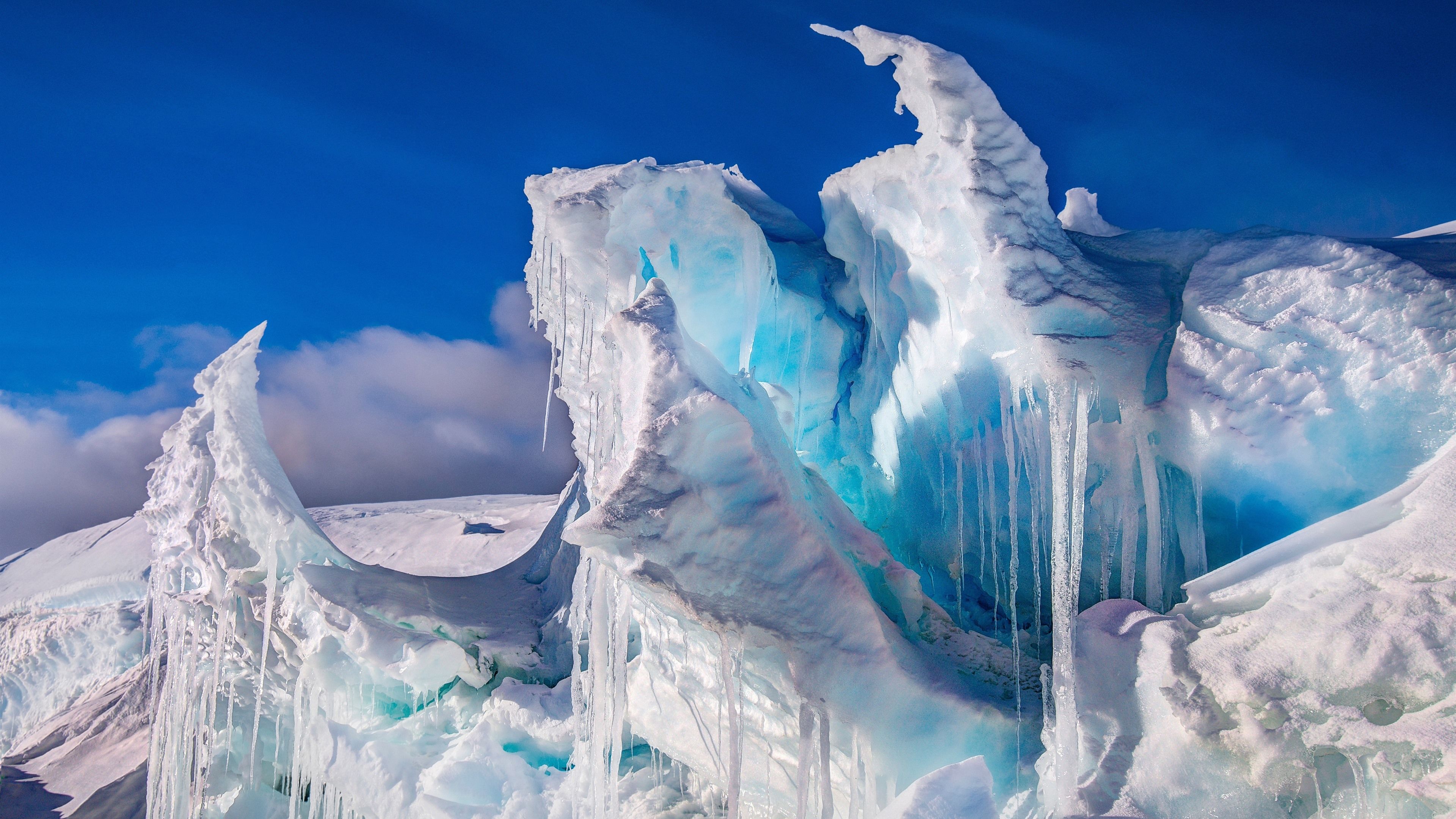 3840x2160 Wallpaper Antarctica, icicles, ice 3840x2160 UHD 4K Picture, Image